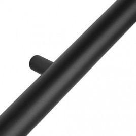 Corrimão de design preto - 100 cm + 2 suportes